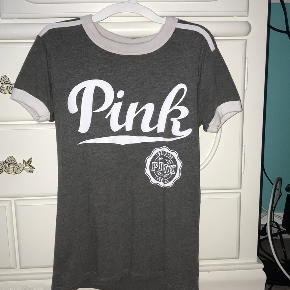 PINK grey top